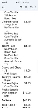 Consumer Review - Food Safety Torchy's Tacos, East Whitestone Boulevard, Cedar Park, TX, USA I just want to tell you my wife and I... photo #1