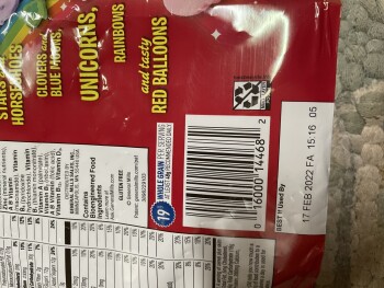 Consumer Review - Food Safety Sharp Shopper Grocery Outlet, Knox Road, Knox, PA, USA Lucky Charms, It happened Today photo #2