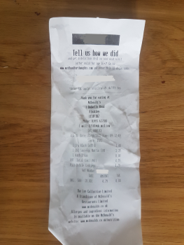 Consumer Review - Food Safety McDonald's, Dodwells Road, Hinckley, UK breakfast Food was a double sausage and egg mcmuffin, sausag... photo #1