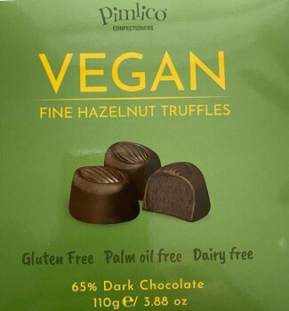 Food Recall Pimlico Confectioners Vegan Fine Hazelnut Truffles - recalled due to undeclared milk TJX Canada is r... photo #1