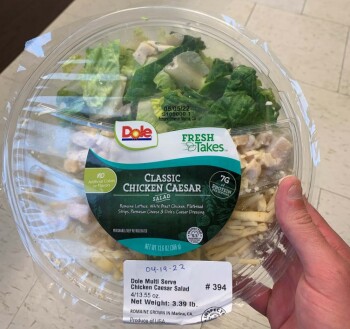Food Recall Dole FRESH Takes CLASSIC CHICKEN CAESAR SALAD- recalled due to undeclared Allergens The FSIS announc... photo #1
