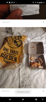 Verbraucherbewertung – Lebensmittelsicherheit Golden Chick, 22002 U.S. 281, San Antonio, TX 78259, USA I have proof with pictures and the receipt... Foto #2