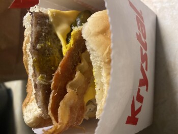 Verbraucherbewertung – Lebensmittelsicherheit Krystal - Schillinger Rd, Schillinger Road South, Mobile, AL, USA Diarrhea  all day today two burger... Foto #2