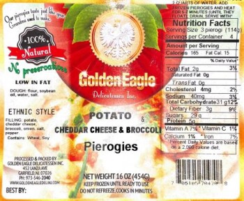 Food Recall Grandma’s Cuisine Cheese-filled Pierogis  - recalled due to undeclared milk Dymski Pierogies dba Gra... photo #9
