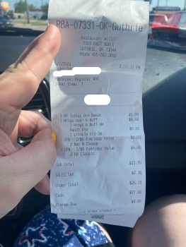 Consumer Review - Food Safety Arby's, East Noble Avenue, Guthrie, OK, USA just bought 2 for 6$ roast beef sandwiches and the meat... photo #2