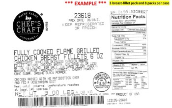 Food Recall Wayne Farms RTE chicken breast fillet products - recalled due to undercooked chicken (update) The FS... Foto #2