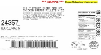 Food Recall Wayne Farms RTE chicken breast fillet products - recalled due to undercooked chicken (update) The FS... Foto #3
