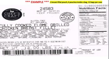 Food Recall Wayne Farms RTE chicken breast fillet products - recalled due to undercooked chicken (update) The FS... Foto #5
