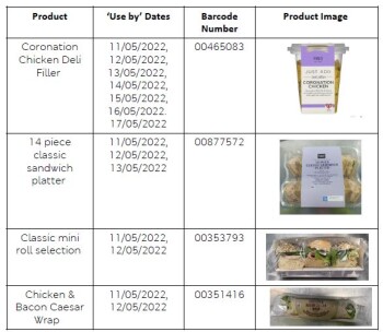 Food Recall Marks and Spencer products containing chicken - recalled due to salmonella The FSAI announced the re... photo #1