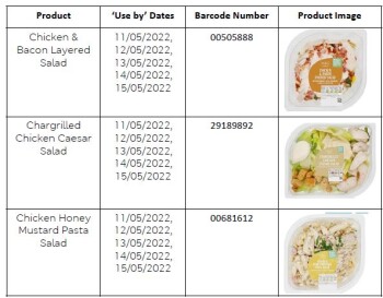 Food Recall Marks and Spencer products containing chicken - recalled due to salmonella The FSAI announced the re... photo #3