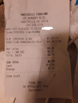 Consumer Review - Food Safety Mike's Foodland, Highway 52 West, Westmoreland, TN, USA Stopped eating Lucky Charms and my husband i... photo #3