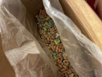 Consumer Review - Food Safety Lucky Charms cereal, Sam's Club, West Willow Knolls Drive, Peoria, IL, USA I didn’t realize it was t... photo #2