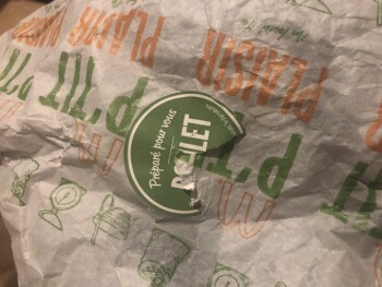 Reseña del consumidor - Seguridad alimentaria McDonald's, Zone Commerciale de Tokoro, 22 Bd d'Orient, 05000 Gap, France Menu big mac et vrap poule... foto #3