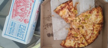 Avis du consommateur - Sécurité alimentaire Domino’s Pizza, Saddle Creek Road, Omaha, NE, USA I ordered cheesy bread and pizza at 6pm. Went to b... photo #2