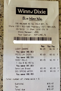 Consumer Review - Food Safety Lucky charms, Winn-Dixie, Malabar Road, Palm Bay, FL, USA I ate some Lucky Charms without milk on Fr... photo #3