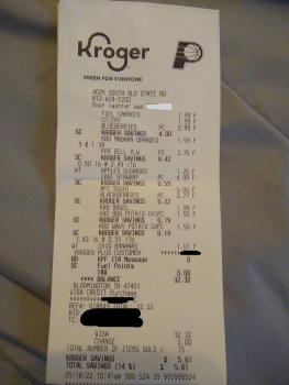 Consumer Review - Food Safety sushi, Kroger, South Old State Road 37, Bloomington, IN, USA It is most likely from the sushi I pick... photo #2