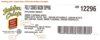 نذكر الطعام Ready-To-Eat Bacon Topping Products - recalled due to Foreign Matter Contamination The FSIS announce... صورة فوتوغرافية #2