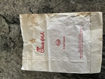 Consumer Review - Food Safety Chick-fil-A, Englewood, FL, USA Last thing eaten was a sandwich at a Law Enforcement Appreciation me... photo #1