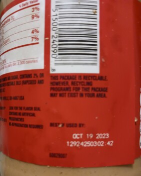 Consumer Review - Food Safety Jif Creamy Peanut Butter, GA, USA My family and I have been getting sick from this product for weeks... photo #2