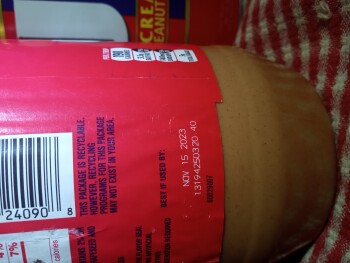 Avis du consommateur - Sécurité alimentaire JIF peanut butter, Great Cacapon, WV, USA Just had a lot of diarrhea for several days. I forgot wher... photo #8