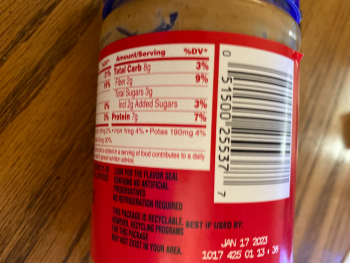 Consumer Review - Food Safety Jif, Phoenix, AZ, USA Felt nausea after eating extra crunchy on a sandwich. Jar has use by date Jan... photo #5