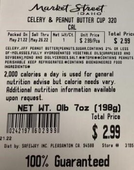 Retiro de alimentos Grocery store 'prepared snacks' containing peanut butter - recalled due to Salmonella Albertsons Com... foto #3