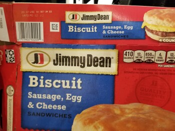 Consumer Review - Food Safety Jimmy Dean's Biscuit, H-E-B, Garth Road, Baytown, TX, USA Today. We ate the sandwiches this morning,... photo #1