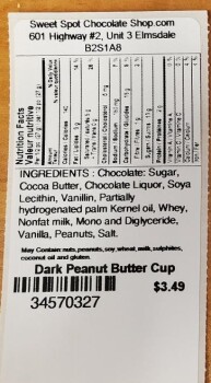 Retiro de alimentos Sweet Spot Chocolate Shop peanut butter & chocolates - recalled due to Salmonella Sweet Spot Chocola... foto #4