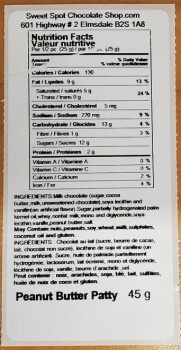 Retiro de alimentos Sweet Spot Chocolate Shop peanut butter & chocolates - recalled due to Salmonella Sweet Spot Chocola... foto #6