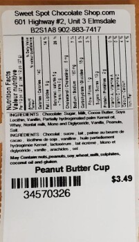 Retiro de alimentos Sweet Spot Chocolate Shop peanut butter & chocolates - recalled due to Salmonella Sweet Spot Chocola... foto #9