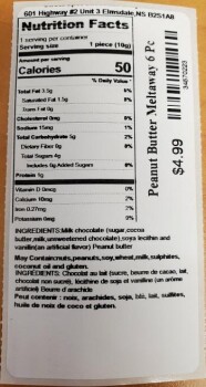Retiro de alimentos Sweet Spot Chocolate Shop peanut butter & chocolates - recalled due to Salmonella Sweet Spot Chocola... foto #10