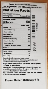 Retiro de alimentos Sweet Spot Chocolate Shop peanut butter & chocolates - recalled due to Salmonella Sweet Spot Chocola... foto #11