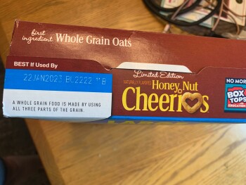 Consumer Review - Food Safety Kroger, Ashman Street, Midland, MI, USA Honey Nut Cheerios. I purchased this box of cheerios in May,... photo #2