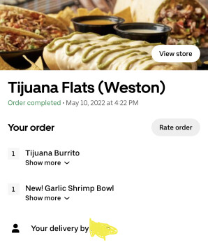 Consumer Review - Food Safety Tijuana Flats, Weston Road, Weston, FL, USA This the second time I’ve had severe diarrhea from there... photo #3