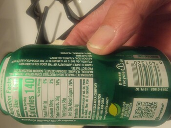 Verbraucherbewertung – Lebensmittelsicherheit Sprite, Schnucks Granite City, Madison Avenue, Granite City, Illinois, USA Can of Sprite soda Bad  s... Foto #2