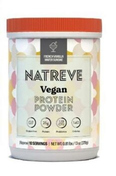 Reclame de Alimentos Natreve Vegan Protein Powder French Vanilla Wafer Sundae flavor - recalled due to allergens Natreve,... foto #2