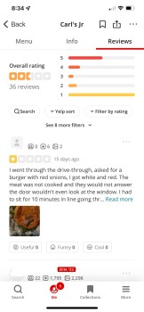Consumer Review - Food Safety Carl's Jr., West Colony Road, Ripon, California, USA June 21 around 9 PM I stopped at this place to... photo #3