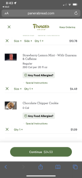 Consumer Review - Food Safety Panera Bread, 13th Street Northwest, Washington, DC, USA I had the Asian SesameSalad w/ Chicken, Str... photo #2