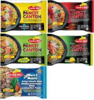 Food Recall Lucky Me! Pancit Canton Instant Noodles UPDATE- recalled due to unauthorized pesticide The FSAI anno... photo #2
