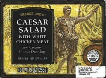 Food Recall Trader Joe’s Caesar Salad with chicken - Public Health Alert due to undeclared egg The FSIS is issui... photo #1
