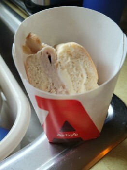 Consumer Review - Food Safety Arby's, West Market Street, Bloomington, IL, USA I purchased 2 roast beef sandwiches (for my husband... photo #5