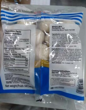 Rappel d'aliments Stuffed Fish Ball - recalled due to undeclared egg The affected product is being recalled from the m... photo #2