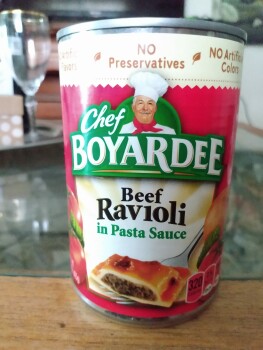Verbraucherbewertung – Lebensmittelsicherheit Chef Boyardee, Chandler, Arizona, USA Consumio una lata de raviolis del Chef Boyardee,  Me intoxique... Foto #2