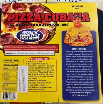 Food Recall Pizza Cubana Pepperoni -  recalled due to undeclared allergens & produced without inspection The FSI... photo #2