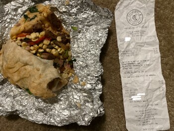 Consumer Review - Food Safety Chipotle Mexican Grill, 11150 Northwest Freeway, Houston, TX, USA The steak burrito and the chicken... photo #4