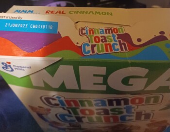 Consumer Review - Food Safety Cunnamon Toast Crunch, Walmart Supercenter, Cosby Highway, Newport, TN, USA The milk and Cunnamon To... photo #2