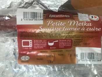 Consumer Review - Food Safety ALDI, Rue Germain Delebecque, Liévin, France Des metka d’aldi périmé, Quelque nausée, 2 joues même p... photo #2