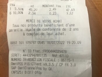 Consumer Review - Food Safety ALDI, Rue Germain Delebecque, Liévin, France Des metka d’aldi périmé, Quelque nausée, 2 joues même p... photo #3