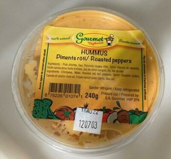 食品召回 Gourmet Végétarien Hummus products - Notice not to consume due to Listeria The Ministry of Agricultu... 照片 #2