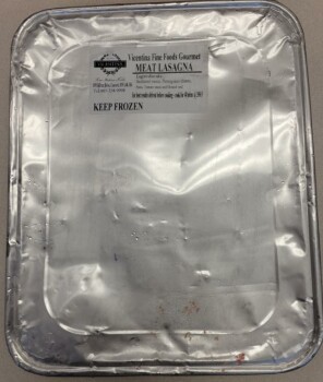 Food Recall Vicentina Fine Foods Gourmet Meat Lasagna - recalled due to undeclared cashew The affected product i... photo #2